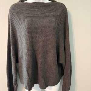 Leith Charcoal Cowl Neck Sweater